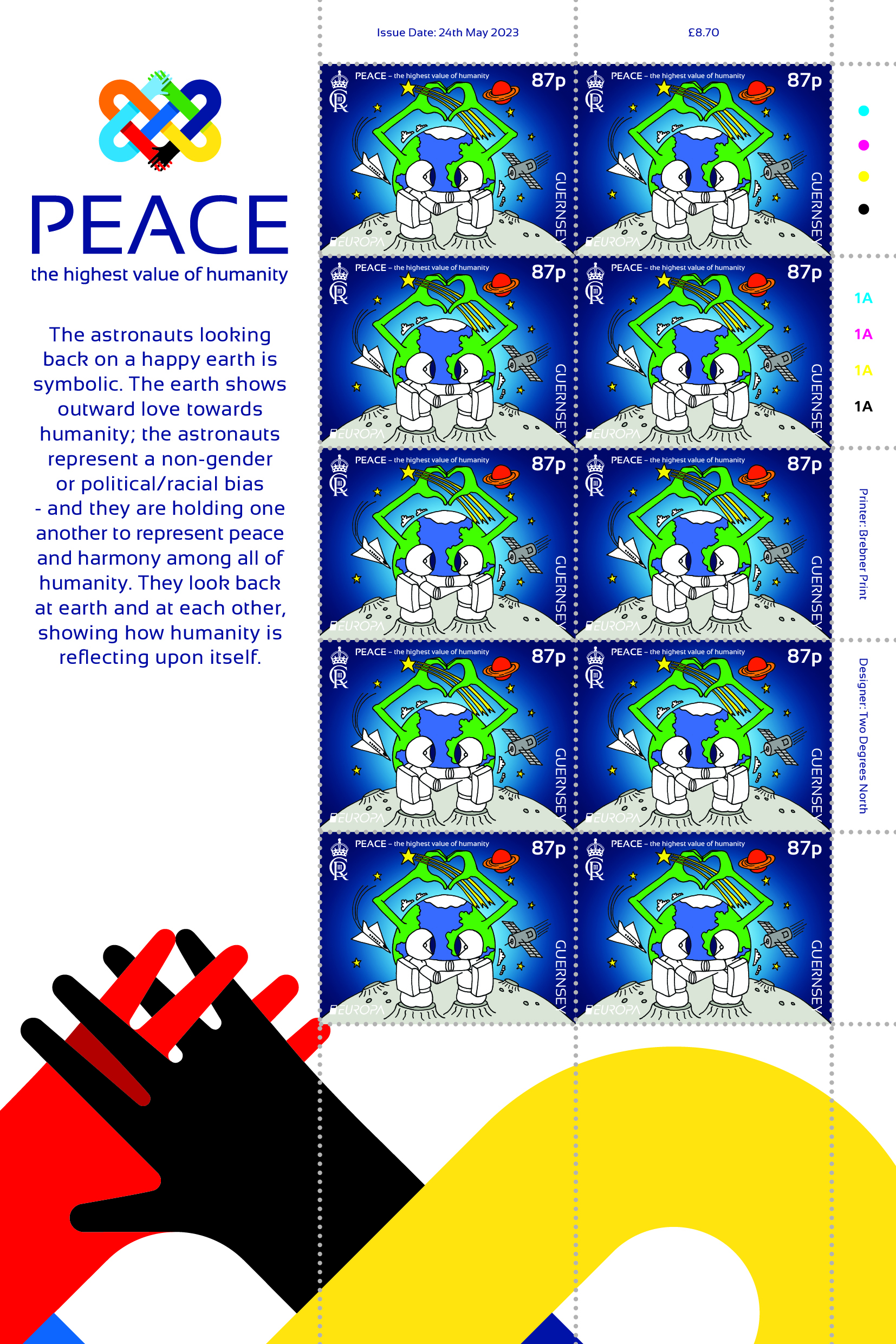 Sheets of 10 (Europa 87p)